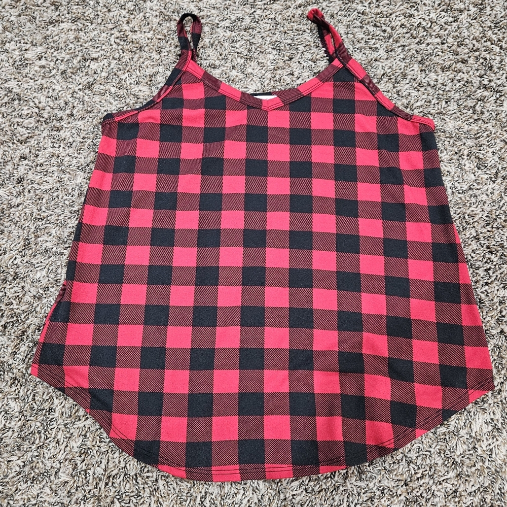 BomBom Buffalo Plaid Tank